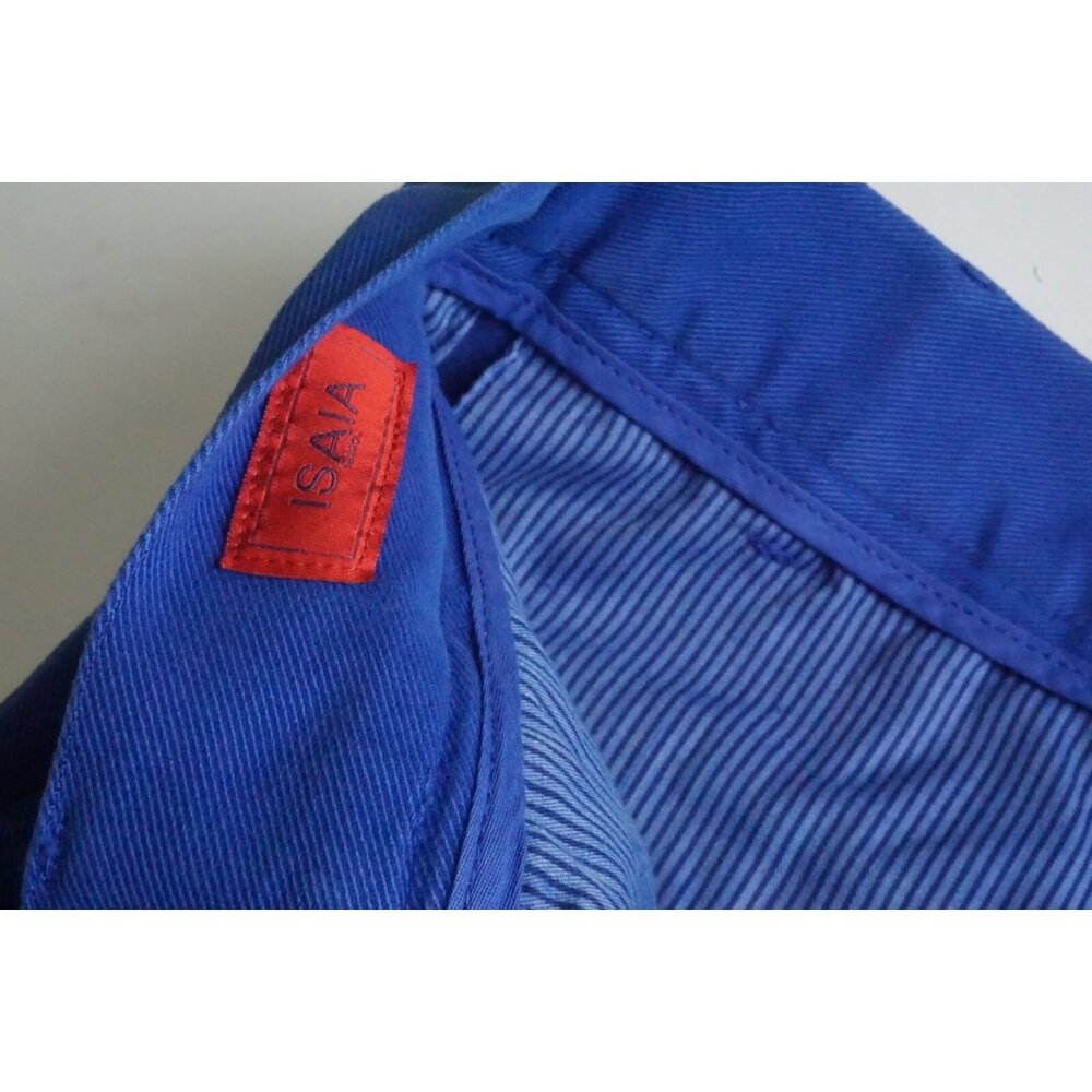 Isaia Napoli Sportivo Comfort Cotton Blend Vibrant Blue Shorts 50R BRAND NEW - Picture 5 of 6